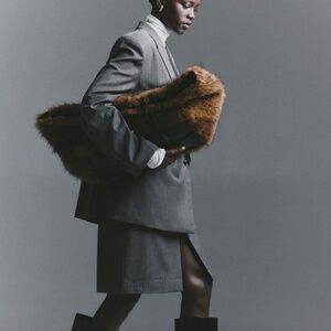 NWT H&M pinstripe skirt set